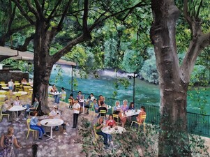 Pause fra&icirc;cheur &agrave; Fontaine